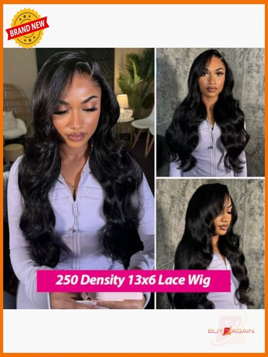 250 Density 30 Inch 13x6 Lace Front Wig Body Wave HD Transparent Lace Frontal